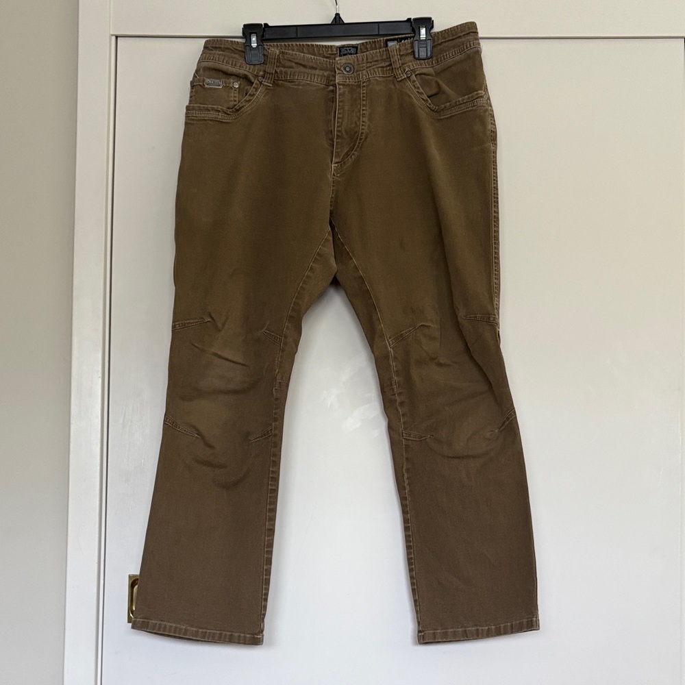 Kuhl Men's Tan Straight Jeans Kanvus stretch pants